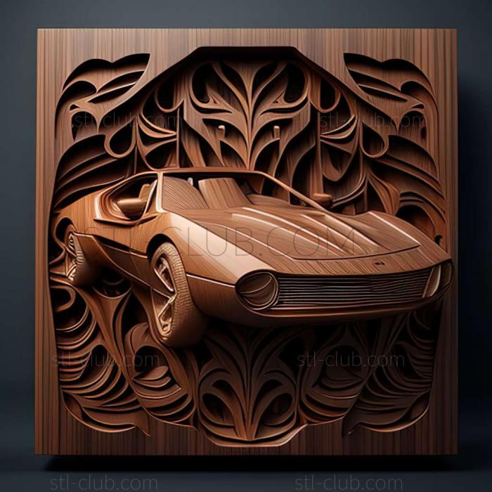 3D мадэль Maserati Khamsin (STL)